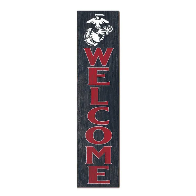 USMC Welcome 11 x 46 inch Indoor Outdoor Sign