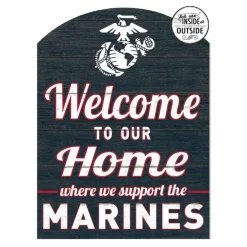 USMC Welcome 16 x 22 inch Indoor Outdoor Sign