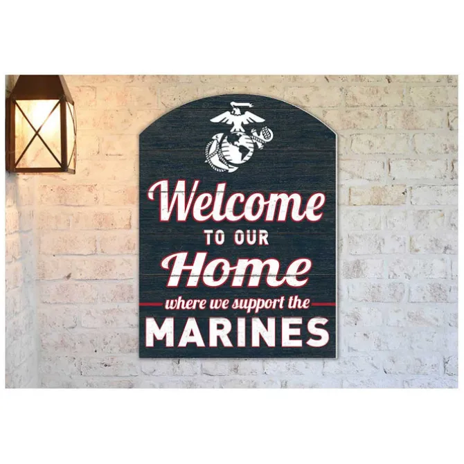 USMC Welcome 16 x 22 inch Indoor Outdoor Sign
