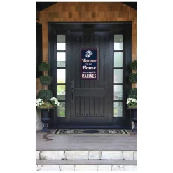 USMC Welcome To Our Home 11 x 20 inch PVC Sign- Made In The USA