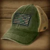 USMC Woodland MARPAT Flag Vintage Trucker Hat