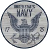 USN Eagle Pen 12 inch Round Sign
