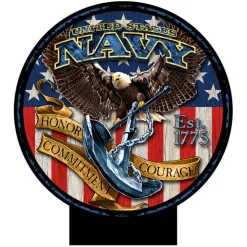 USN Fighting Eagle 20 x 20 inch Yard Sign