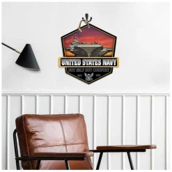 USN Sea Power Badge 20 x 20 inch Sign