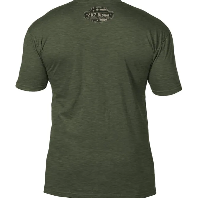 Veteran 'Bullet Flag' 7.62 Design Battlespace Men's T-Shirt