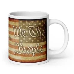 We The People Patriotic 20oz Coffee Mug by 7.62 Design