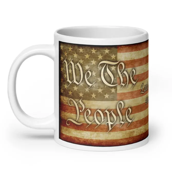 We The People Patriotic 20oz Coffee Mug by 7.62 Design
