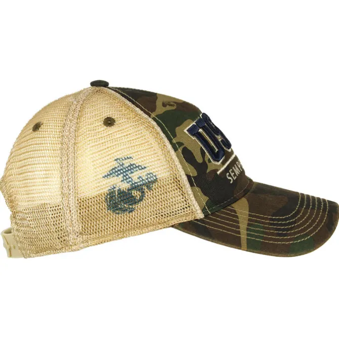 YOUTH USMC Semper Fidelis Vintage Trucker Hat - Camo